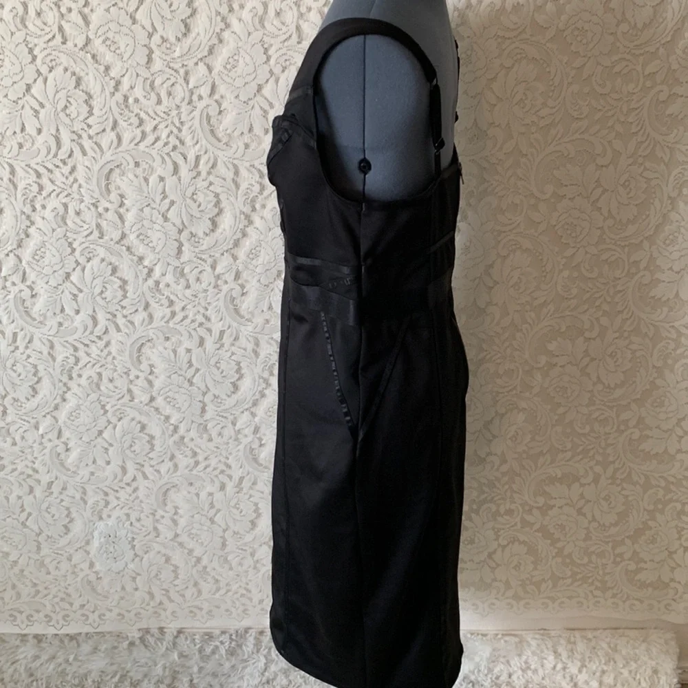 ❌SOLD❌TORRID BLACK SCUBA KNIT & MESH BODYCON DRESS - Picture 9 of 14